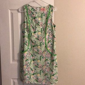 RARE Lilly Pulitzer Queen of Green Shift Dress